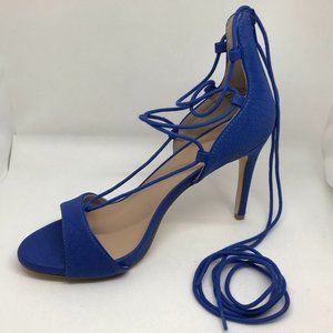 Mix No.6 Blue Dressy Strappy Sandal Stiletto